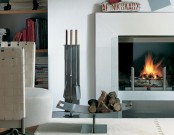 Amazing Minimalist Fireside Log Stand