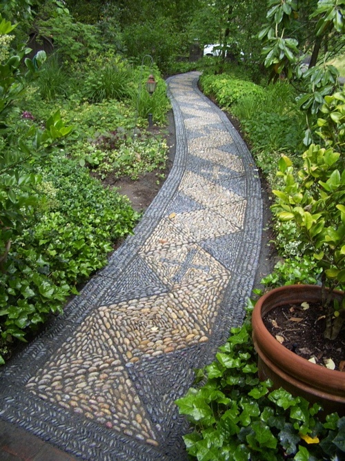 amazing pebble garden paths 25