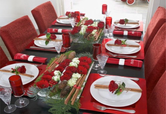 45 Amazing Christmas Table Decorations - DigsDigs