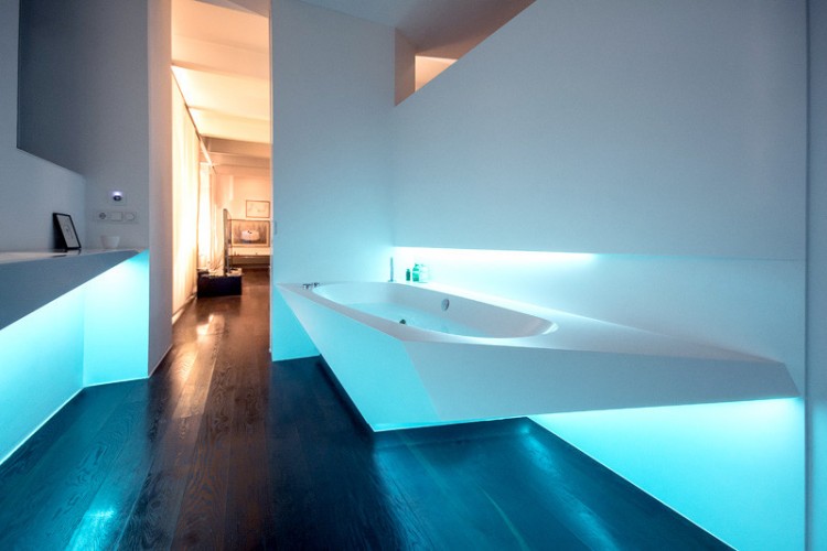 Awesome Angular Bathroom Design Inspired By The Shape Of Ice