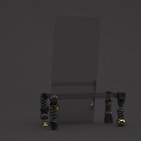 Art Deco Dining Table With Unusual Legs DigsDigs