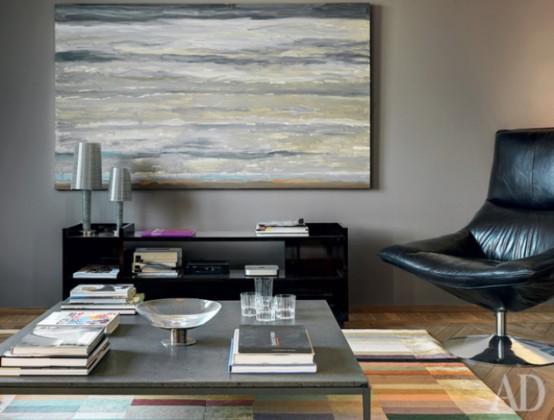Ascetic Masculine Apartment With Luxury Touches