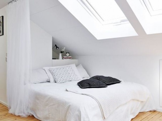 Attic Scandinavian Apartment With Bright Accents