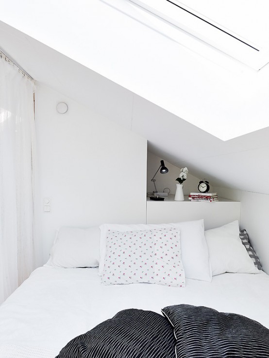 Attic Scandinavian Apartment With Bright Accents