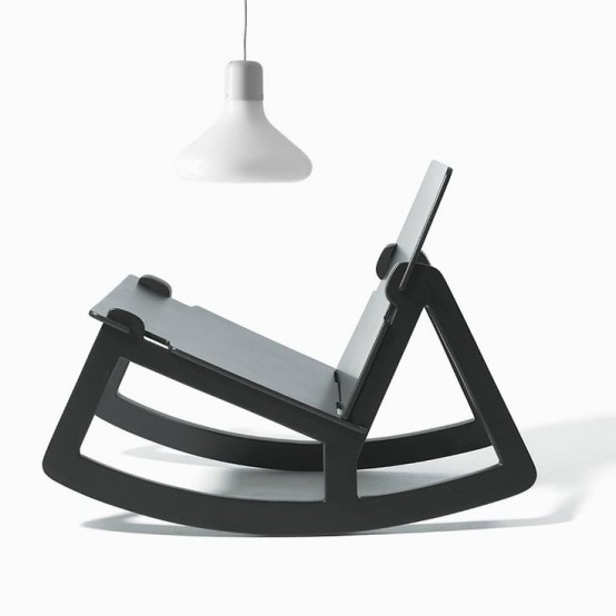 a large modern rocker chair is a fresh take on the traditional piece and it can be used in any modern, contemporayr or even minimalist space