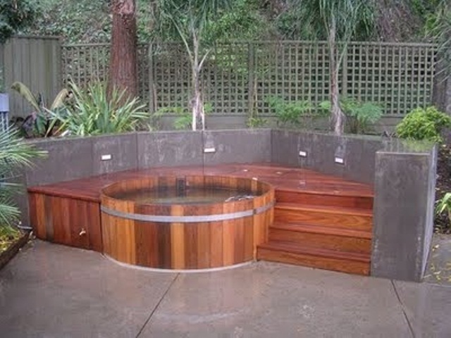 75 Awesome Backyard Hot Tub Designs