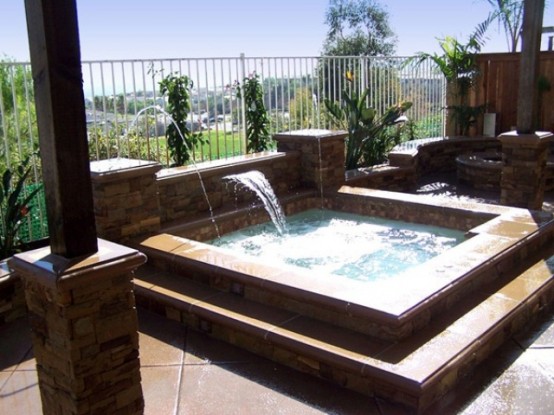 75 Awesome Backyard Hot Tub Designs - DigsDigs