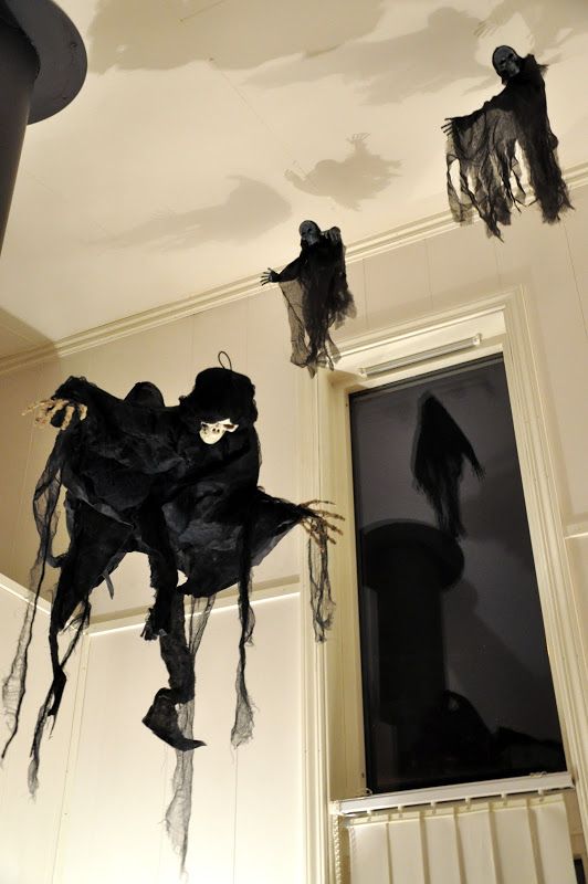 black ghosts and skeletons dressed in black are great for Halloween decor, they bring a touch of Halloween to your space