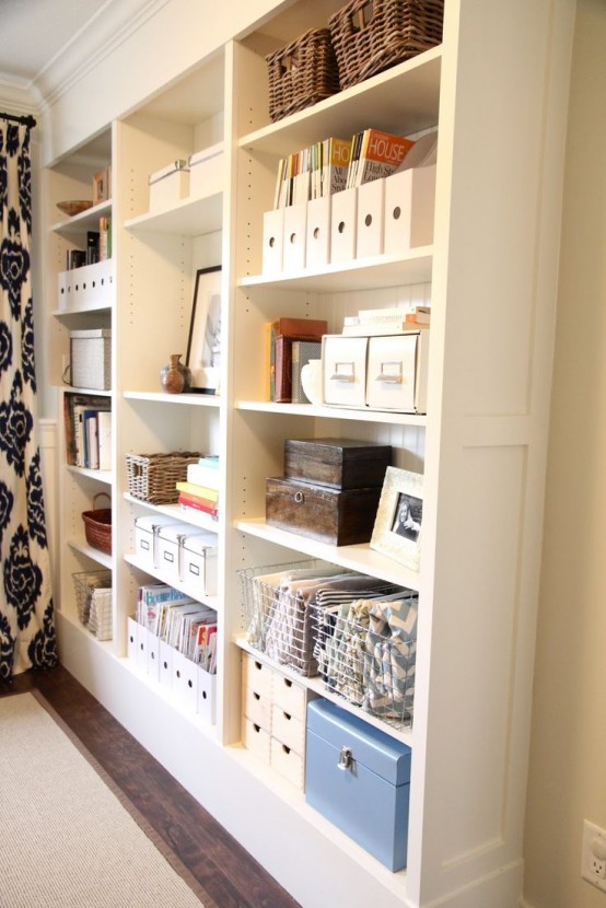 45 Awesome Ikea Billy Bookcases Ideas, Ikea Book Shelves With Storage