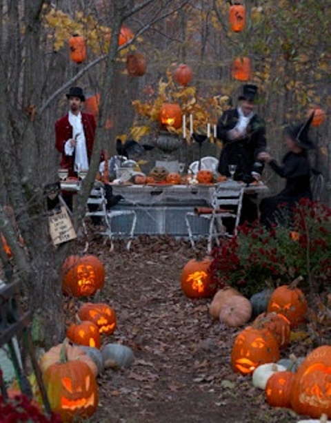 halloween party outdoor awesome decorations decor digsdigs