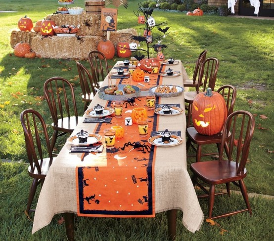 A halloween-themed table runner would make your table setting shine.