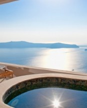 a jacuzzi with a gorgeous sea view is an ultimate space for relaxation, this space looks like a dream for real