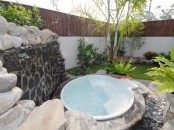 a jacuzzi in a garden lets you enjoy garden views and relax thanks to the greenery around