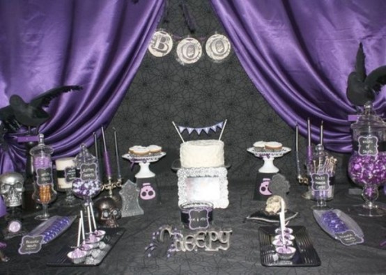 Purple And Black Halloween Decorations 2022