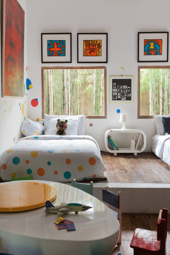 Bali House In Colonial And Pop Art Style