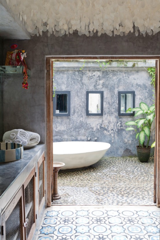 Bali House In Colonial And Pop Art Style