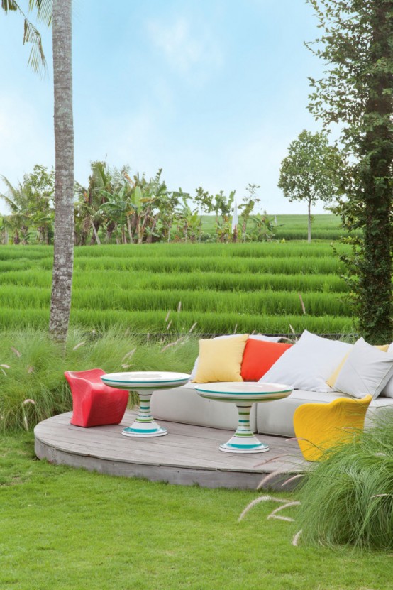 Bali House In Colonial And Pop Art Style