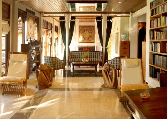 Bali House In Colonial Style With Local Art Works