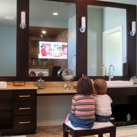 Extendable Bathroom Mirror Ikea : Bathroom Mirrors with Built-In TVs by Seura - DigsDigs - ✓ free shipping ✓ cash on .