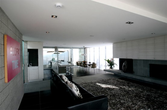 Beach House Surrounded By Desks