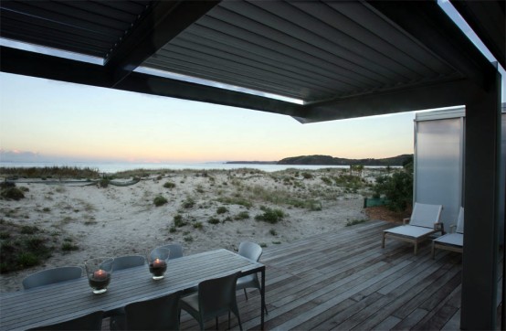 Beach House Surrounded By Desks