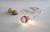 Beaded Colour Up Lampshade For Bulbs