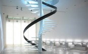 Beatiful Molded Glass Spiral Staircase