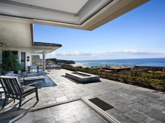 Beatiful Tropical House Above The Beach