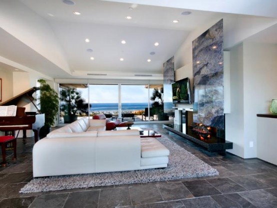 Beatiful Tropical House Above The Beach