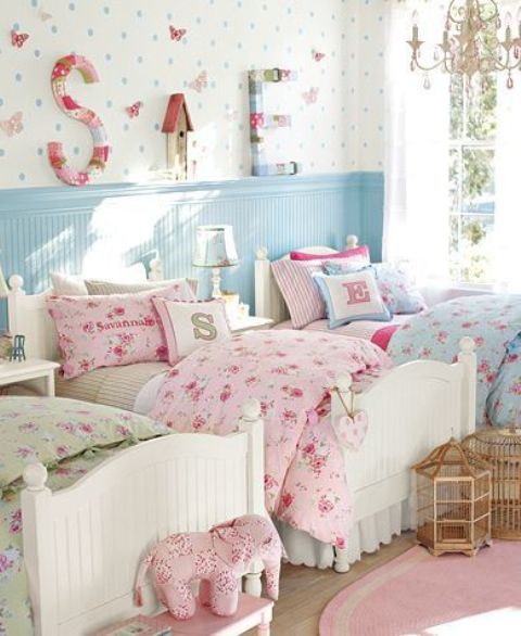 40 Beautiful And Cute Shabby Chic Kids Room Designs Digsdigs