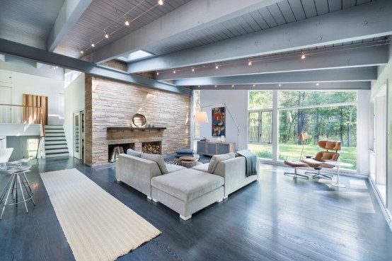 Beautiful Mid-Century House Renovation In Neutral Shades