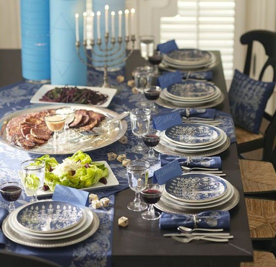 Beautiful Table Settings For Hanukkah