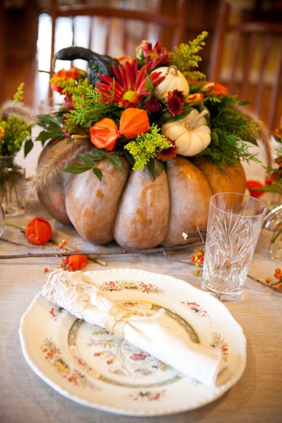 46 Beautiful Thanksgiving Pumpkin Decorations For Your Home DigsDigs