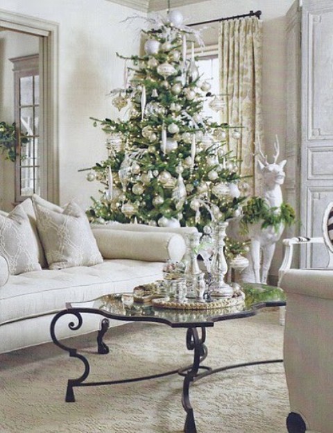 Christmas Tree On Table - Rustic Glam Christmas Tree In The Dining Room The Turquoise Home : A successful soiree starts with a stunning christmas table setting.