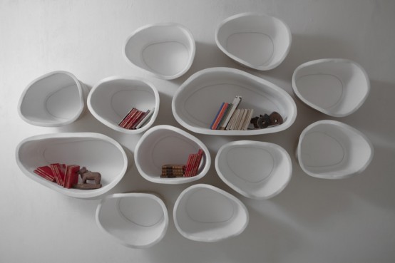 Beauty In Imperfections Organically Shaped Favo Shelf System