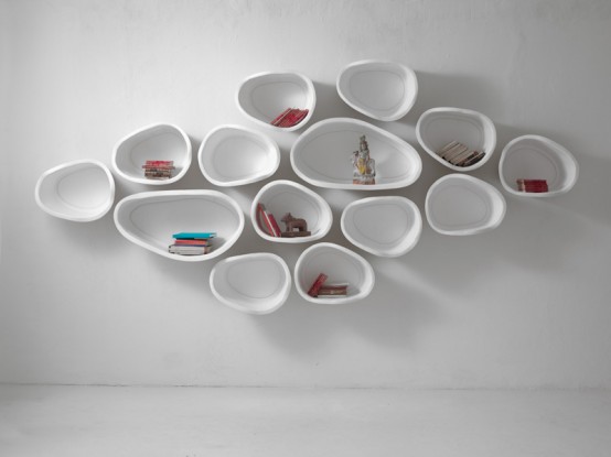 Beauty In Imperfections Organically Shaped Favo Shelf System