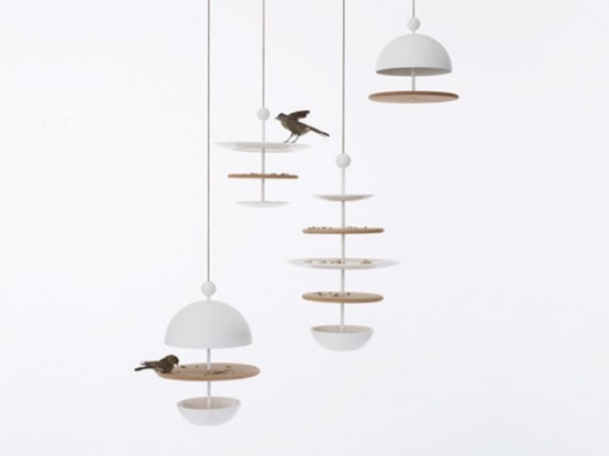 Bird Feeders In Shapes Of Tableware