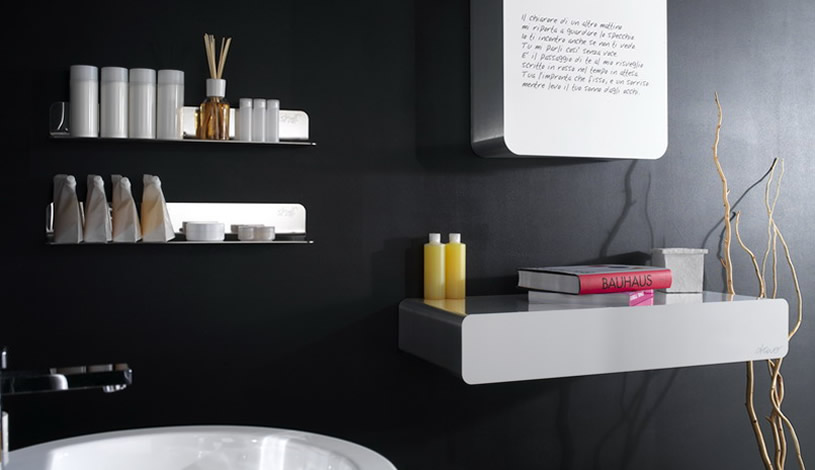 69 Almost Pure Black Bathroom Design Ideas - DigsDigs