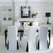 Black And White Dining Areas