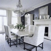Black And White Dining Areas