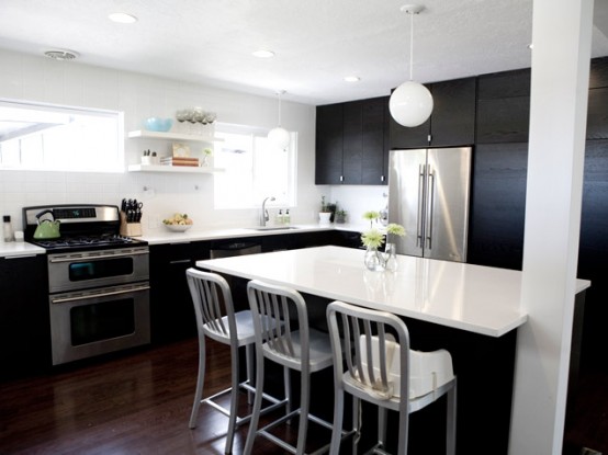 Black And White Kitchen Design