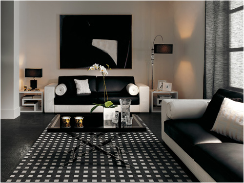 Black And White Tiles By Versace