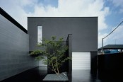 black exterior japanese house design