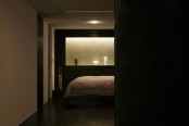 dark bedroom japanese house design