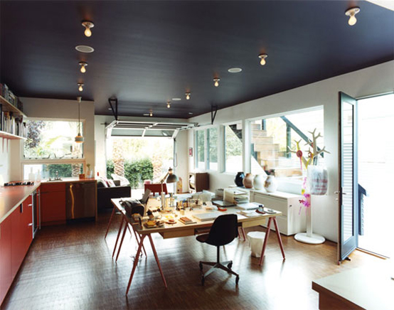 Blue Black Monochrome Victorian House