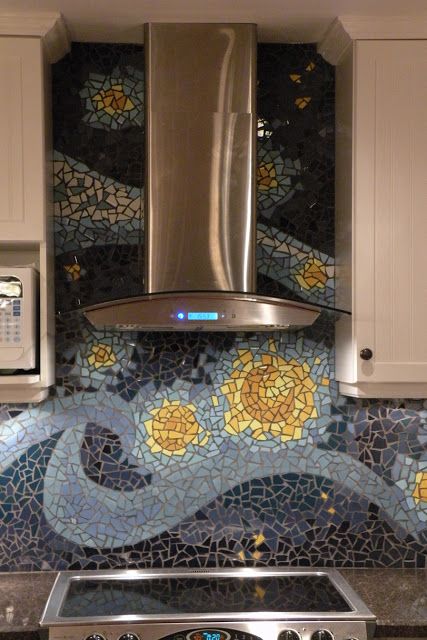 26 Bold Mosaic Kitchen Backsplashes To Get Inspired - DigsDigs
