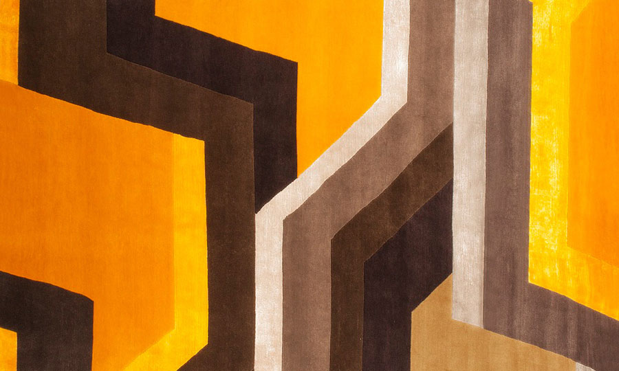 Picture Of bold surrealistic rug collection of the finest materials  2