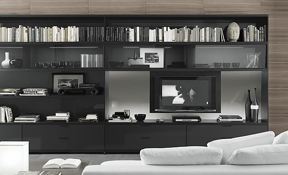 Bookcase For Living Room Cartesia