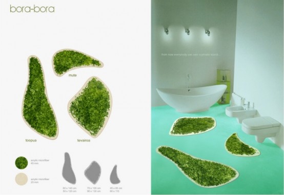 Bora Bora Bathroom Rugs