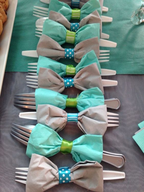 bow tie wraps for a boy baby shower
